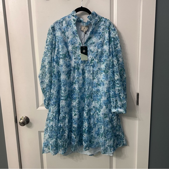 TUCKERNUCK Water's Edge Hydrangea Organza Palmerston Dress - Picture 10 of 15